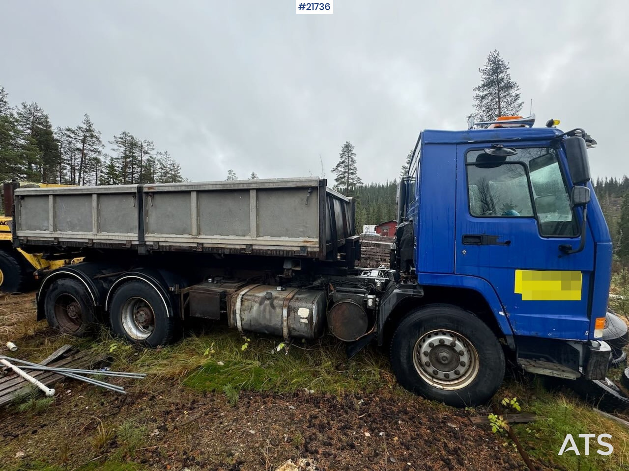 Volvo FL12 m/ 22 t/m Palfinger kran, tømmerflak, Dumperkasse og plan. - Kraanaga veoauto: pilt 2 Volvo FL12 m/ 22 t/m Palfinger kran, tømmerflak, Dumperkasse og plan. - Kraanaga veoauto: pilt 2