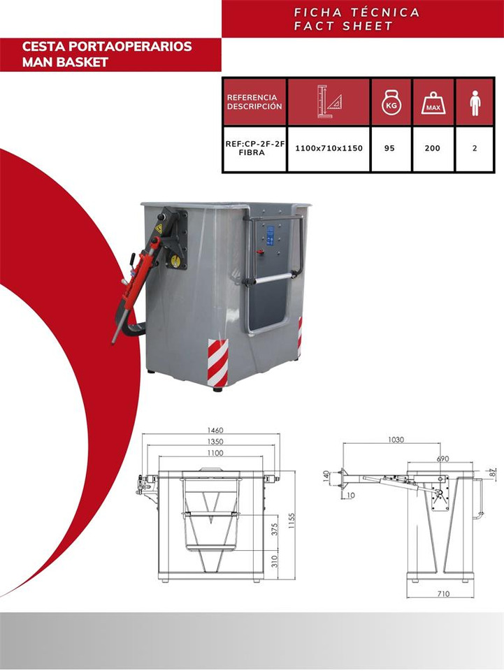 Fiber Man Basket CP-2F-2F - Lisaseade - Kraana-manipulaator: pilt 4 Fiber Man Basket CP-2F-2F - Lisaseade - Kraana-manipulaator: pilt 4