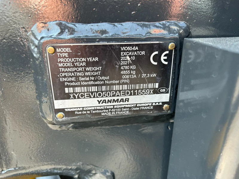 Yanmar VI 050-6 Mini graver - Miniekskavaator: pilt 5 Yanmar VI 050-6 Mini graver - Miniekskavaator: pilt 5