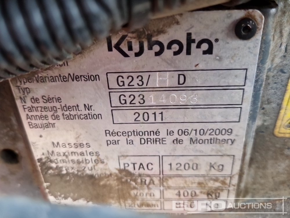 Muruniiduk 2011 Kubota G23: pilt 26