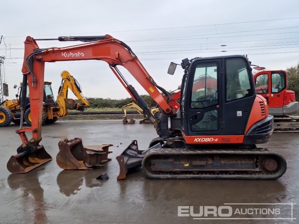 2015 Kubota KX080-4 - Miniekskavaator: pilt 2 2015 Kubota KX080-4 - Miniekskavaator: pilt 2