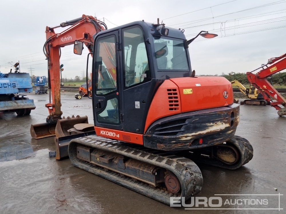 2015 Kubota KX080-4 - Miniekskavaator: pilt 3 2015 Kubota KX080-4 - Miniekskavaator: pilt 3