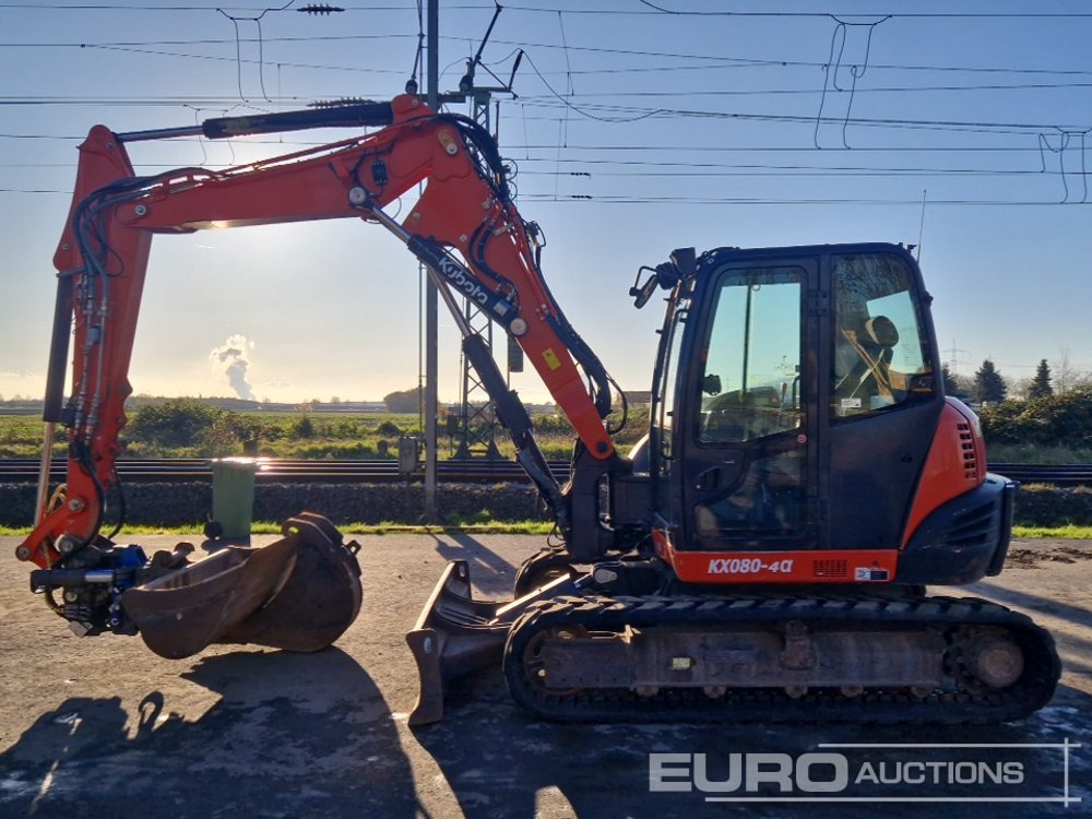 2016 Kubota KX080-4 - Miniekskavaator: pilt 2 2016 Kubota KX080-4 - Miniekskavaator: pilt 2