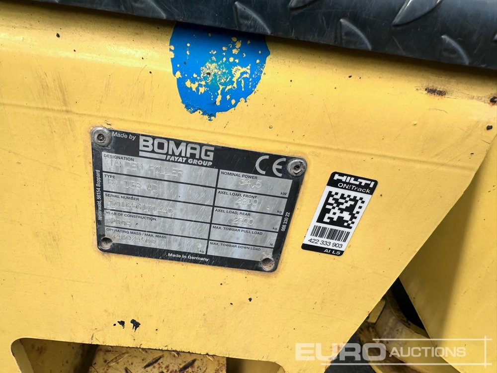 Bomag BW138AD - Rullija: pilt 2 Bomag BW138AD - Rullija: pilt 2
