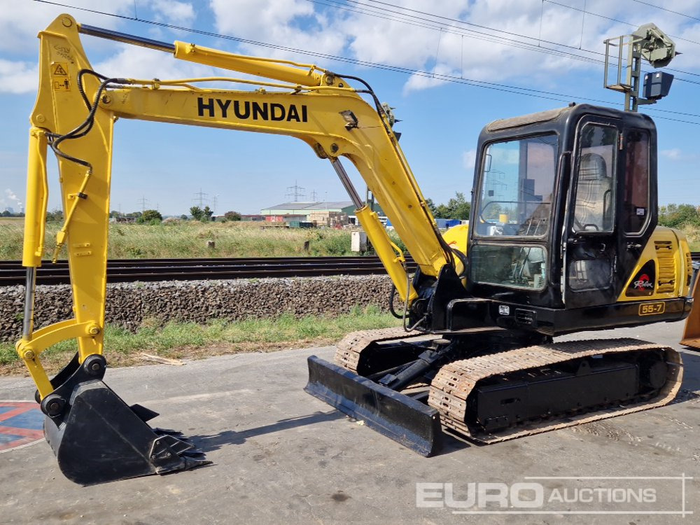 Hyundai R55-7 - Miniekskavaator: pilt 1 Hyundai R55-7 - Miniekskavaator: pilt 1