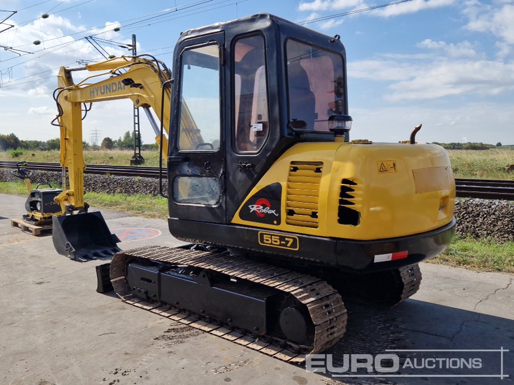 Hyundai R55-7 - Miniekskavaator: pilt 3 Hyundai R55-7 - Miniekskavaator: pilt 3