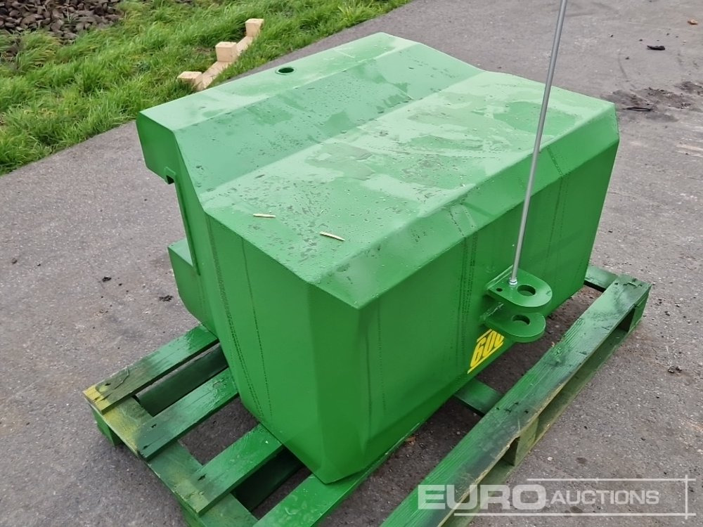 Unused 2025 John Deere 600kg Front Weights to suit John Deere Tractors, Metal Case with Towing Eye (Green) - Põllutööseade: pilt 4 Unused 2025 John Deere 600kg Front Weights to suit John Deere Tractors, Metal Case with Towing Eye (Green) - Põllutööseade: pilt 4