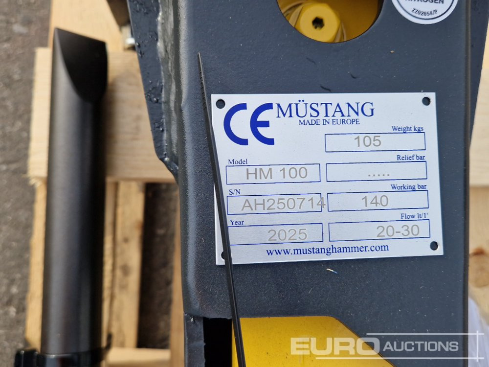 Hüdrauliline haamer Unused 2025 Mustang HM100: pilt 6 Hüdrauliline haamer Unused 2025 Mustang HM100: pilt 6