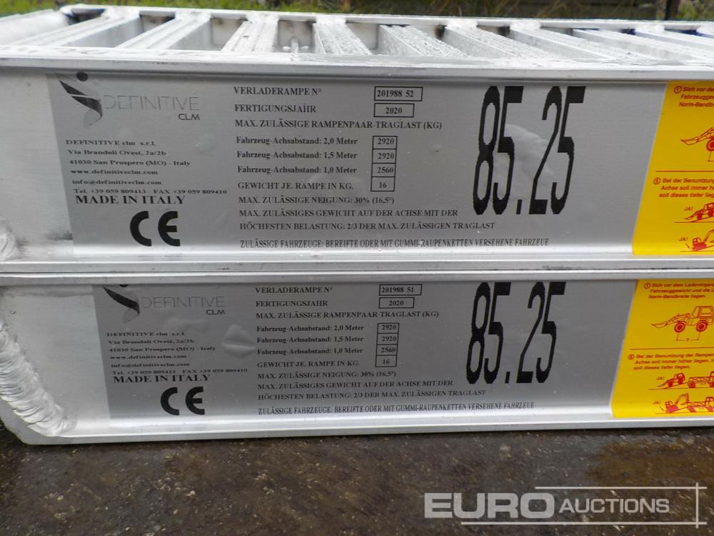 Unused CLM 85.25 Aluminium Loading Ramps (2of) 2920kg Capacity, 2500mm Length - Laadimisramp: pilt 5 Unused CLM 85.25 Aluminium Loading Ramps (2of) 2920kg Capacity, 2500mm Length - Laadimisramp: pilt 5
