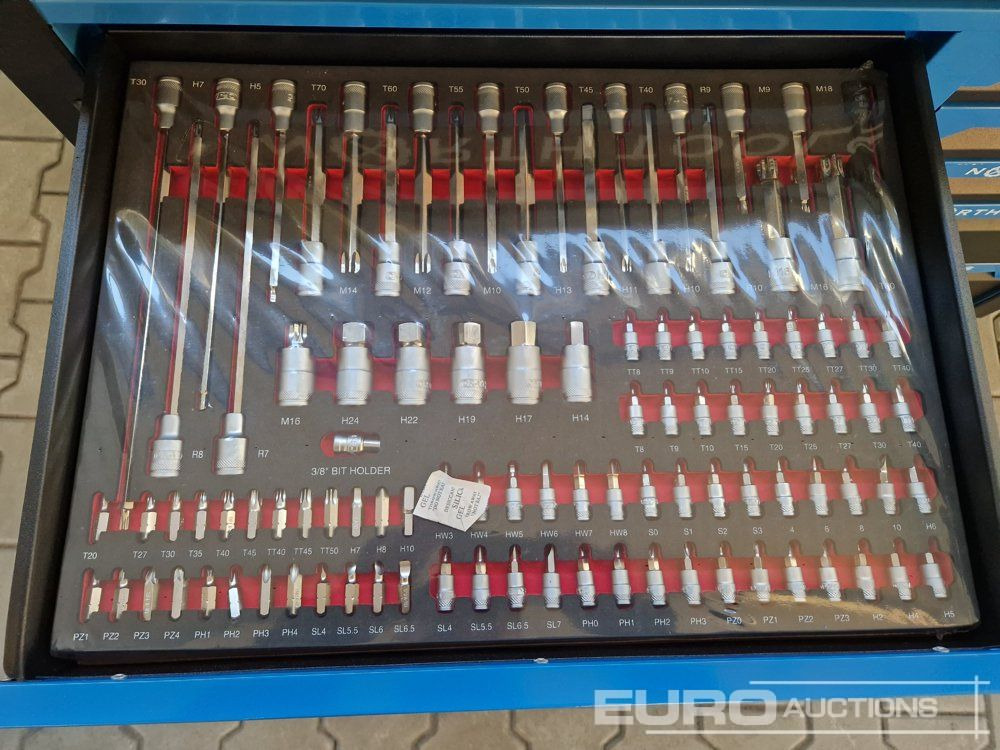 Ehitusseade Unused NORTH-TOOL JUMBO-PRO 12 Drawer Tool Cabinet,  Professional Tools: pilt 7