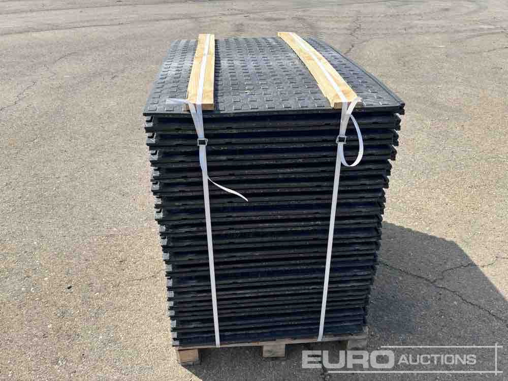 Ehitusseade Pallet of Plastic Connectable Road Plates, 1200x800x28mm, 22kg per Plate (35 of): pilt 8