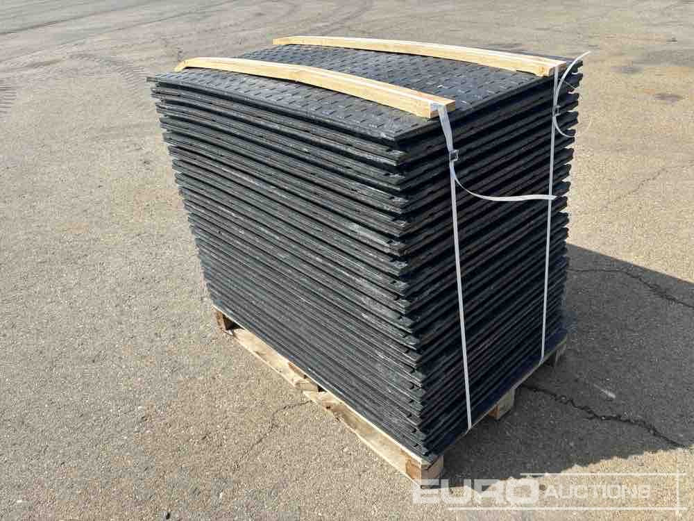 Ehitusseade Pallet of Plastic Connectable Road Plates, 1200x800x28mm, 22kg per Plate (35 of): pilt 9