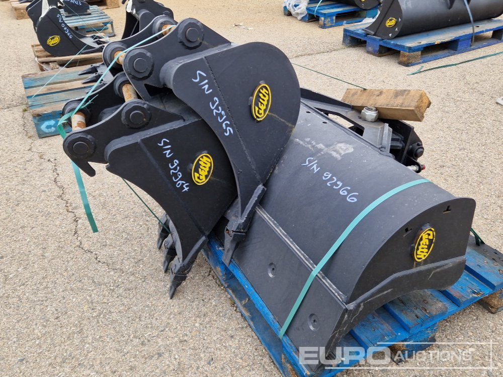 Unused 2024 Geith AT2.8R-1200SR 48" Tilt Ditching Bucket, H03-0450 18" Digging Bucket, H03-0300 12" Digging Bucket 35mm Pin to suit Mini / Conjunto Cazos Excavator - Kopp: pilt 4 Unused 2024 Geith AT2.8R-1200SR 48" Tilt Ditching Bucket, H03-0450 18" Digging Bucket, H03-0300 12" Digging Bucket 35mm Pin to suit Mini / Conjunto Cazos Excavator - Kopp: pilt 4