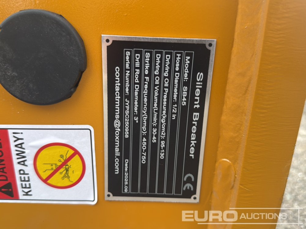 Unused 2025 GIYI GY-SB45 - Hüdrauliline haamer: pilt 5 Unused 2025 GIYI GY-SB45 - Hüdrauliline haamer: pilt 5