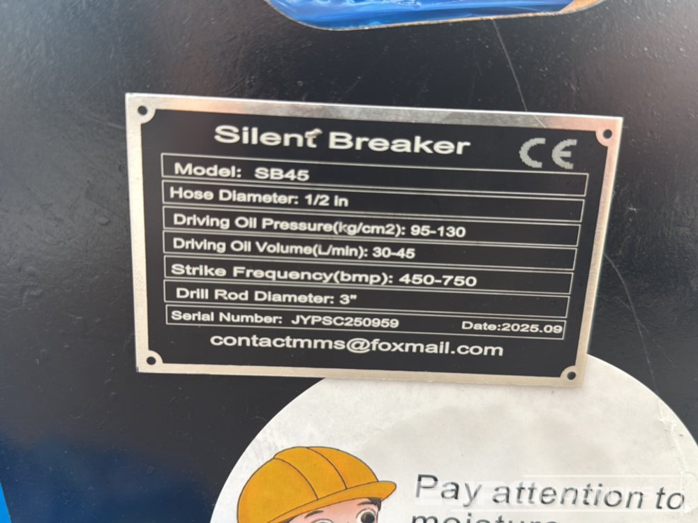 Unused 2025 GIYI GY-SB45 - Hüdrauliline haamer: pilt 5 Unused 2025 GIYI GY-SB45 - Hüdrauliline haamer: pilt 5