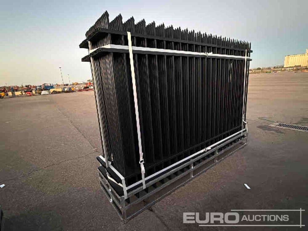 Unused 2025 KMY Industrial Iron Site Fence, Qty (20 of) Fence Panels, (20 of) Posts (W10XH6') Powder Coated Surface - Tööriist/ Seadmed: pilt 4 Unused 2025 KMY Industrial Iron Site Fence, Qty (20 of) Fence Panels, (20 of) Posts (W10XH6') Powder Coated Surface - Tööriist/ Seadmed: pilt 4