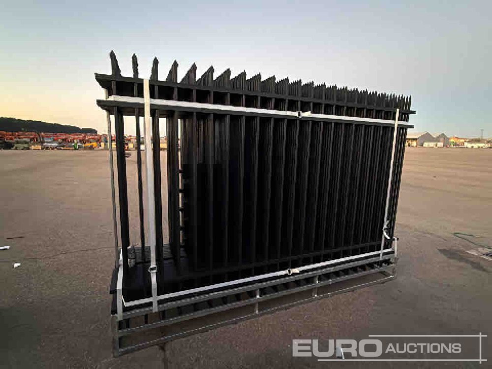 Unused 2025 KMY Industrial Iron Site Fence, Qty (20 of) Fence Panels, (20 of) Posts (W10XH6') Powder Coated Surface - Tööriist/ Seadmed: pilt 5 Unused 2025 KMY Industrial Iron Site Fence, Qty (20 of) Fence Panels, (20 of) Posts (W10XH6') Powder Coated Surface - Tööriist/ Seadmed: pilt 5