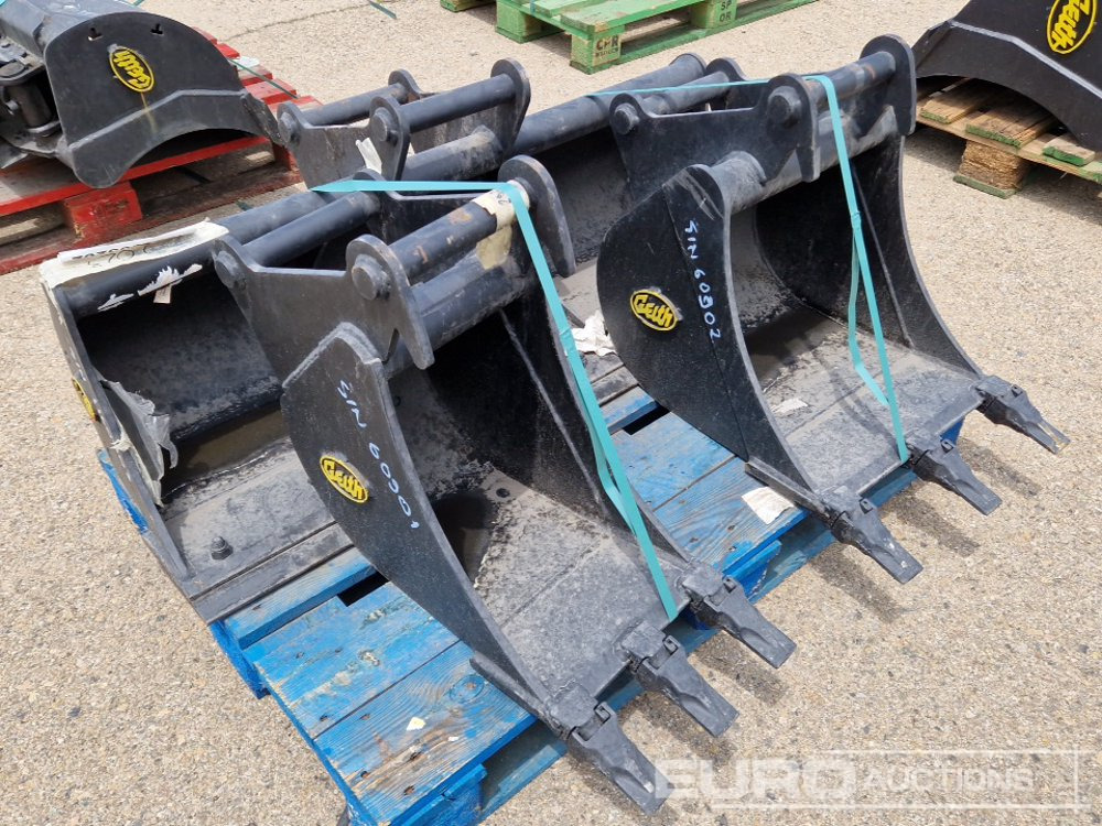 Unused Geith G03R-1200 48" Ditching Bucket, H03-0300 12" Digging Bucket, H03-450 18" Digging Bucket 40mm Pin to suit Mini Excavator / Conjunto Cazos - Kopp: pilt 4 Unused Geith G03R-1200 48" Ditching Bucket, H03-0300 12" Digging Bucket, H03-450 18" Digging Bucket 40mm Pin to suit Mini Excavator / Conjunto Cazos - Kopp: pilt 4