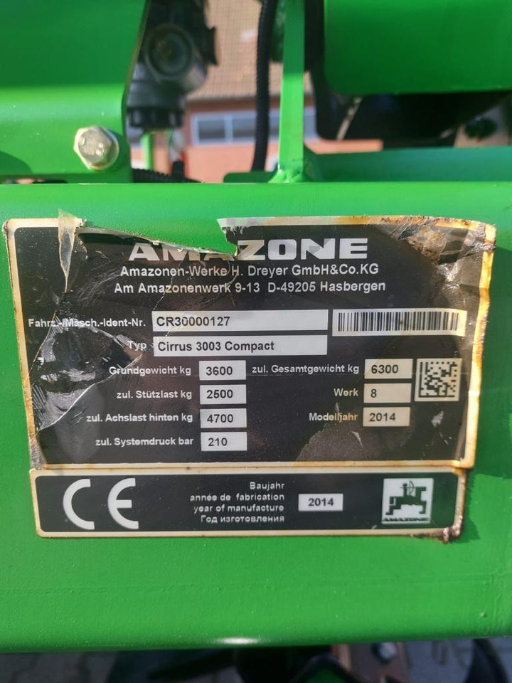Amazone Cirrus 3003 compact - Külvimasin: pilt 5 Amazone Cirrus 3003 compact - Külvimasin: pilt 5