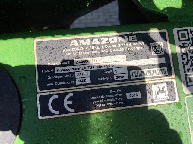 Amazone TS 4200 hydro - Väetiselaoturid: pilt 2 Amazone TS 4200 hydro - Väetiselaoturid: pilt 2