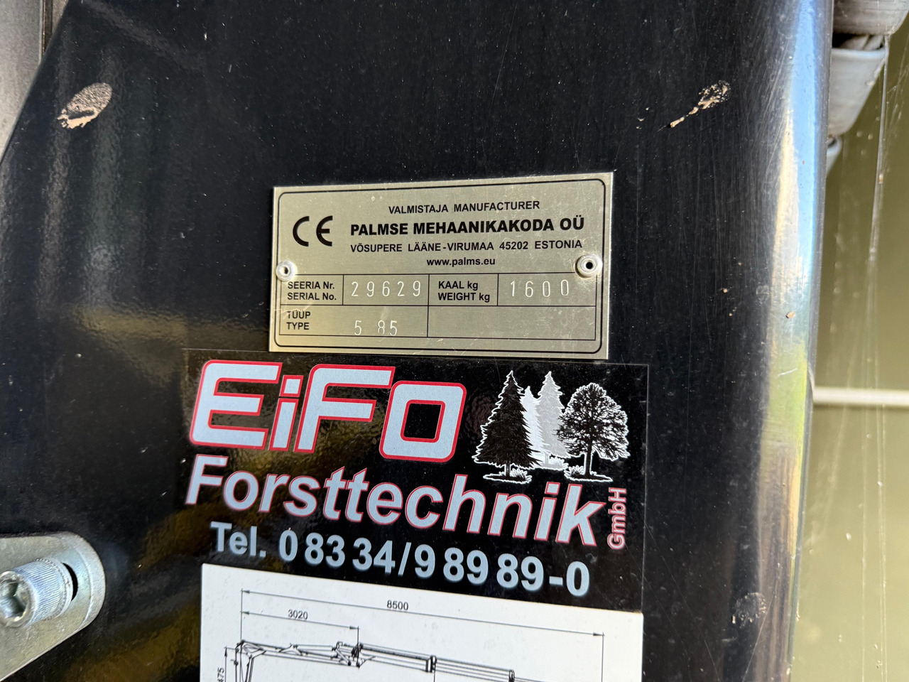 Palms Forst-Rückeanhänger 12,5 - Metsahaagis: pilt 2 Palms Forst-Rückeanhänger 12,5 - Metsahaagis: pilt 2
