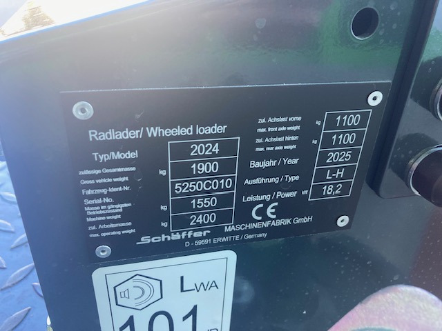 Schäffer Hoflader Typ 2024 - Rataslaadur: pilt 2 Schäffer Hoflader Typ 2024 - Rataslaadur: pilt 2