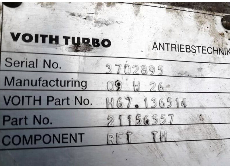Voith - Varuosa - Veoauto: pilt 1 Voith - Varuosa - Veoauto: pilt 1