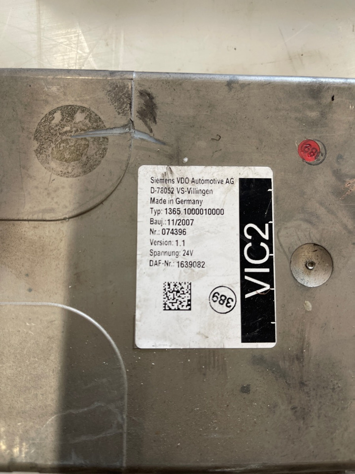 DAF VIC2 1639082 - Elektrisüsteem - Veoauto: pilt 1 DAF VIC2 1639082 - Elektrisüsteem - Veoauto: pilt 1