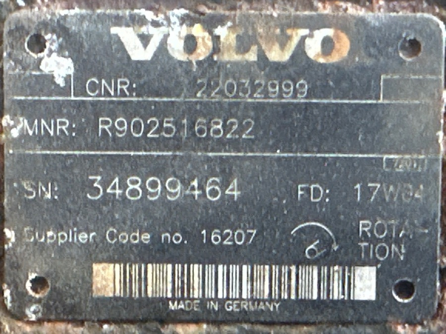 VOLVO HYDRAULIC PUMP 22032999 - Hüdraulika - Veoauto: pilt 3 VOLVO HYDRAULIC PUMP 22032999 - Hüdraulika - Veoauto: pilt 3