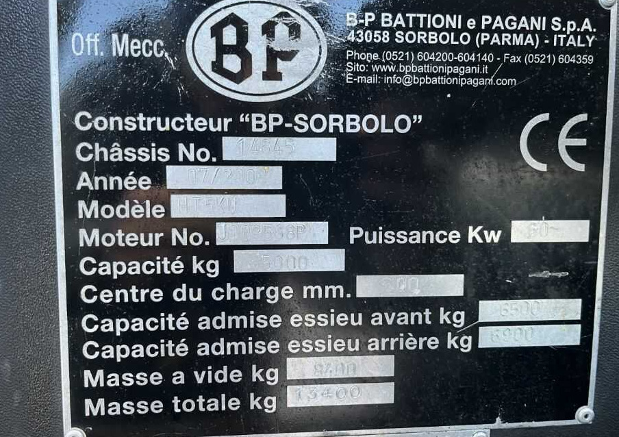 B-P Battioni e Pagani HT5KU - Küljelaadur: pilt 4 B-P Battioni e Pagani HT5KU - Küljelaadur: pilt 4