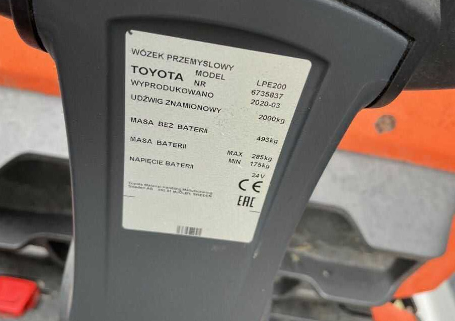 BT LPE200 - Kaubaaluste tõstuk: pilt 4 BT LPE200 - Kaubaaluste tõstuk: pilt 4