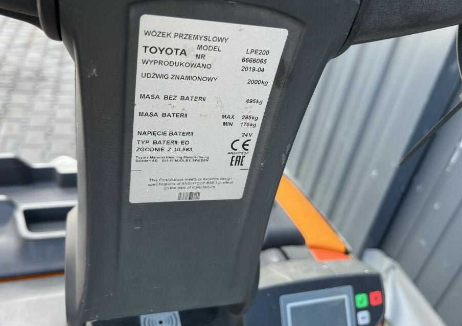 BT LPE200 - Kaubaaluste tõstuk: pilt 4 BT LPE200 - Kaubaaluste tõstuk: pilt 4