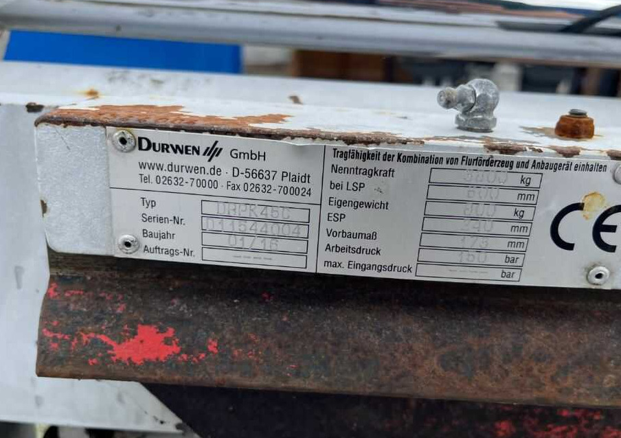 Durwen DRPK45C - Kahvlid - Kahveltõstuk: pilt 5 Durwen DRPK45C - Kahvlid - Kahveltõstuk: pilt 5