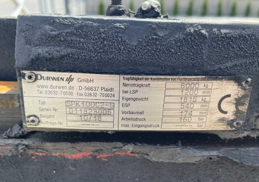 Durwen SPK100C2-S - Kahvlid - Kahveltõstuk: pilt 4 Durwen SPK100C2-S - Kahvlid - Kahveltõstuk: pilt 4