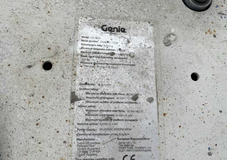 Genie GS-2046 - Käärlift: pilt 5 Genie GS-2046 - Käärlift: pilt 5