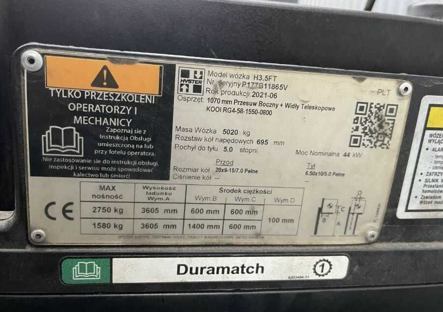 Hyster H3.5FT - Gaasitõstuk: pilt 4 Hyster H3.5FT - Gaasitõstuk: pilt 4