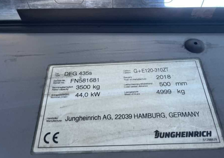Jungheinrich DFG435s - Diiseltõstuk: pilt 4 Jungheinrich DFG435s - Diiseltõstuk: pilt 4