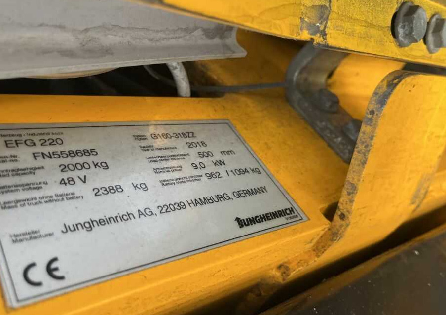 Jungheinrich EFG220 - Elektritõstuk: pilt 4 Jungheinrich EFG220 - Elektritõstuk: pilt 4