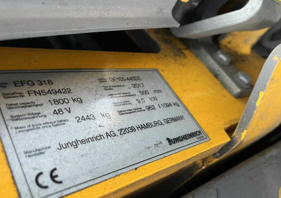 Jungheinrich EFG318 - Elektritõstuk: pilt 4 Jungheinrich EFG318 - Elektritõstuk: pilt 4