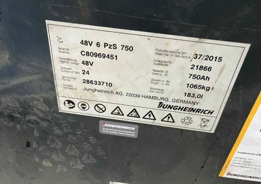 Jungheinrich EFG318 - Elektritõstuk: pilt 5 Jungheinrich EFG318 - Elektritõstuk: pilt 5