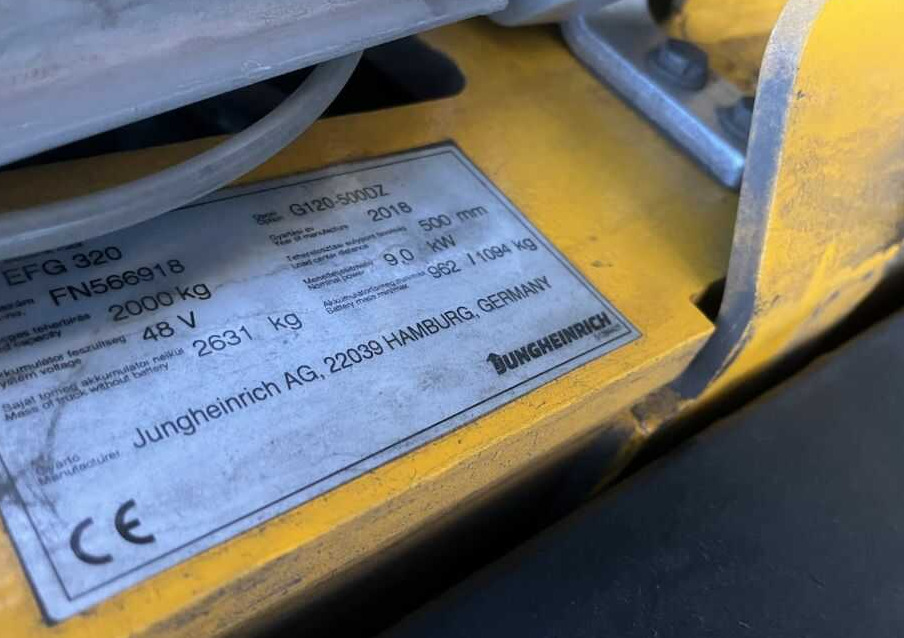 Jungheinrich EFG320 - Elektritõstuk: pilt 4 Jungheinrich EFG320 - Elektritõstuk: pilt 4