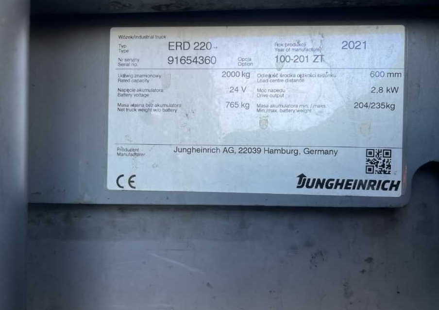Jungheinrich ERD220 - Virnastaja: pilt 4 Jungheinrich ERD220 - Virnastaja: pilt 4