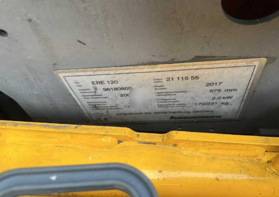 Jungheinrich ERE120 - Virnastaja: pilt 4 Jungheinrich ERE120 - Virnastaja: pilt 4