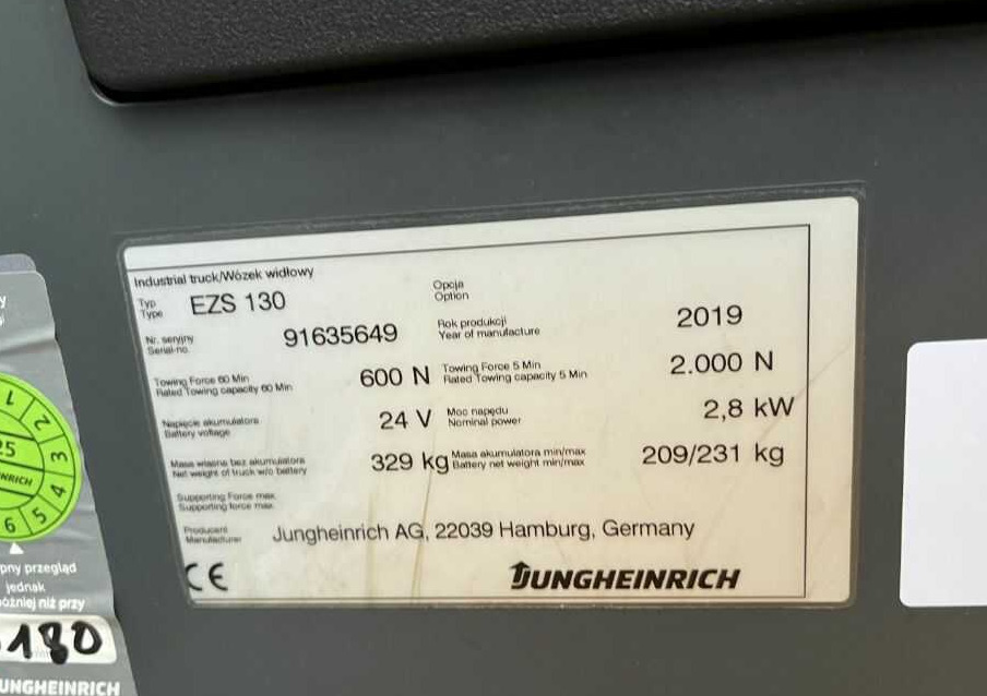Jungheinrich EZS130 - Puksiirtraktor: pilt 4 Jungheinrich EZS130 - Puksiirtraktor: pilt 4