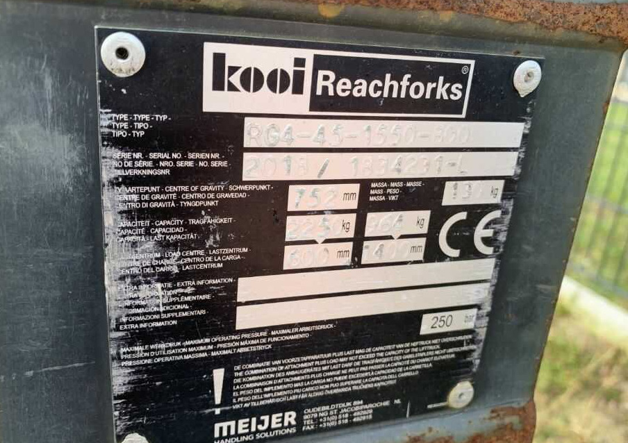 Kooi RG4-45-1550 - Poom - Materjali käitlemise seade: pilt 4 Kooi RG4-45-1550 - Poom - Materjali käitlemise seade: pilt 4
