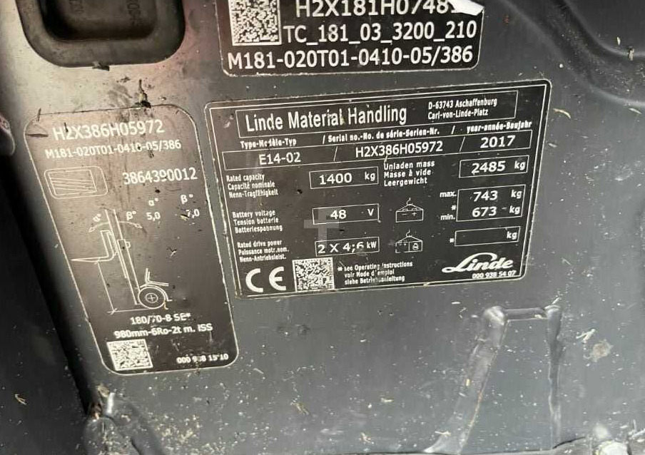 Linde E14-02 - Elektritõstuk: pilt 4 Linde E14-02 - Elektritõstuk: pilt 4