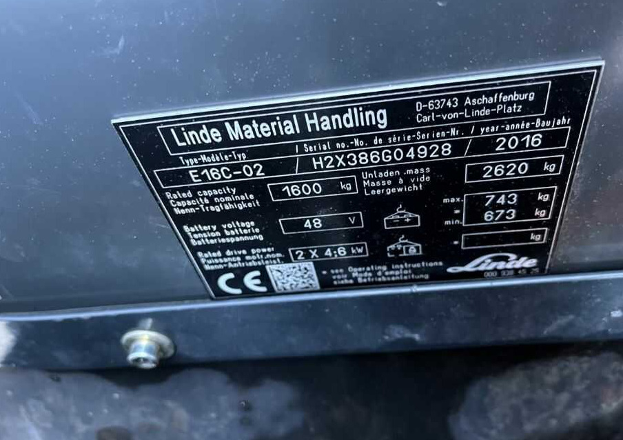 Linde E16C-02 - Elektritõstuk: pilt 4 Linde E16C-02 - Elektritõstuk: pilt 4