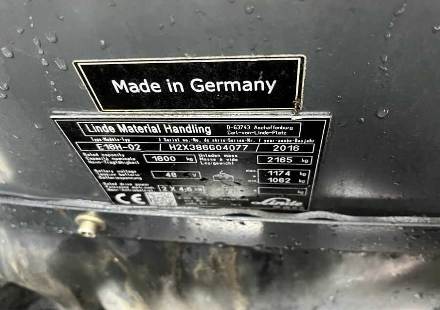 Linde E16H-02 - Elektritõstuk: pilt 4 Linde E16H-02 - Elektritõstuk: pilt 4