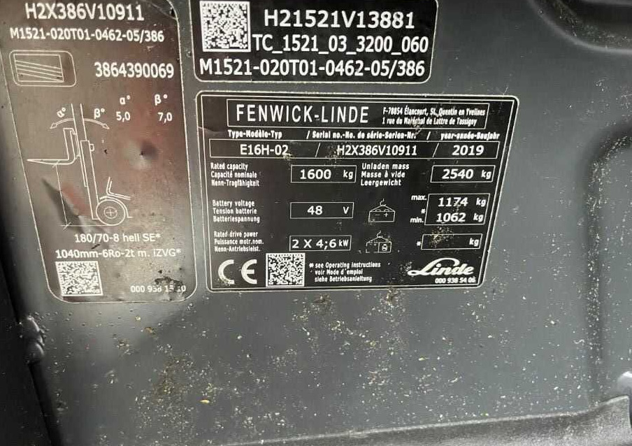 Linde E16H-02 - Elektritõstuk: pilt 4 Linde E16H-02 - Elektritõstuk: pilt 4
