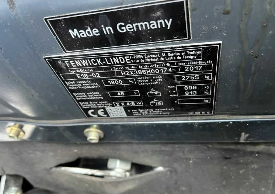 Linde E18-01 - Elektritõstuk: pilt 4 Linde E18-01 - Elektritõstuk: pilt 4